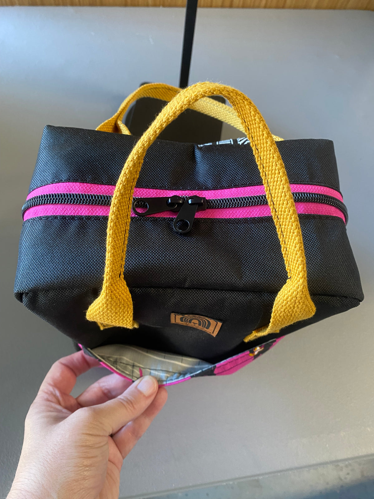 Mini Making Backpack-Black with Pink Rock bears
